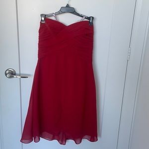 Beautiful David’s Bridal bridesmaid dress